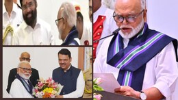 Political News : भुजबळांच्या मंत्रिमंडळ शपथविधीनंतर 'मांडी'ची आठवण; शिंदे-फडणवीसांवर 'सामना'तून टोलेबाजी