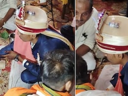 फूलों का तो सबने देखा, क्या कभी देखा है दूल्हे का लाइट वाला सेहरा? वायरल Video देख लोग शॉक्ड, बोले- क्या टेक्नोलॉजी है फूलों का तो सबने देखा, क्या कभी देखा है दूल्हे का लाइट वाला सेहरा? वायरल Video देख लोग शॉक्ड, बोले- क्या टेक्नोलॉजी है