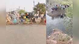 Road Accident: ट्रक की जोरदार टक्कर से सीमेंट फैक्ट्री माइंस में जा गिरे बाइक सवार दो युवक, एक ही हुई मौत, परिजनों ने किया चक्का जाम