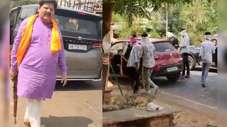 BJP विधायक ने कार रोकी और हथियार लेकर नीचे उतरे, लाठी-डंडा लेकर आए नकाबपोश बदमाशों के छुड़ा दिए छक्के 
