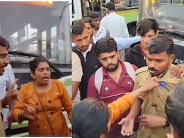 VIDEO : "माझे 500 रुपये द्या, मग बस सोडा", बस थांबवली नाही म्हणून महिलेचा भररस्त्यात राडा