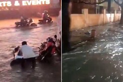 Heavy Rain In Bengaluru, Roads Waterlogged, Trees Uprooted Heavy Rain In Bengaluru, Roads Waterlogged, Trees Uprooted
