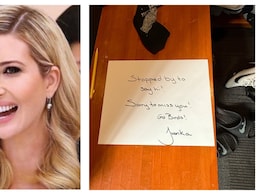 Ivanka Trump Leaves Sweet Note In Football Player's Locker Room After He Called Her "Beautiful" Ivanka Trump Leaves Sweet Note In Football Player's Locker Room After He Called Her "Beautiful"