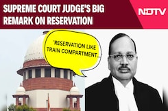 "Reservation Like Train Compartment...": Supreme Court Judge's Big Remark "Reservation Like Train Compartment...": Supreme Court Judge's Big Remark