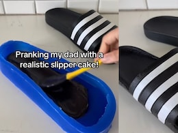 Woman Pranks Father With Hyper-Realistic Slipper Cake. Watch His Reaction Woman Pranks Father With Hyper-Realistic Slipper Cake. Watch His Reaction