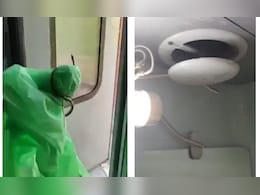 ट्रेन के टॉयलेट में मंडरा रहा था सांप, देख यात्री की निकल गई चीखें, कोच में हड़कंप ट्रेन के टॉयलेट में मंडरा रहा था सांप, देख यात्री की निकल गई चीखें, कोच में हड़कंप