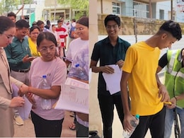 NEET-UG 2025: NEET परीक्षा के लिए केंद्रों पर सख्ती, हाथ से खोला गया कलावा; छात्रों की पैंट की चेन काटी NEET-UG 2025: NEET परीक्षा के लिए केंद्रों पर सख्ती, हाथ से खोला गया कलावा; छात्रों की पैंट की चेन काटी