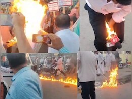 MP Politics: विजय शाह के पुतला दहन के दौरान बड़ा हादसा टला,कांग्रेसियों में मची भगदड़; पत्रकार झुलसे