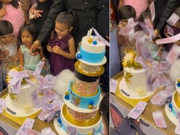 बच्ची के बर्थडे केक से हुई नोटों की बारिश, देखकर फटी रह जाएंगी आंखे, यूजर्स बोले- जब मिडिल क्लास के पास पैसा आ जाए... बच्ची के बर्थडे केक से हुई नोटों की बारिश, देखकर फटी रह जाएंगी आंखे, यूजर्स बोले- जब मिडिल क्लास के पास पैसा आ जाए...