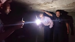 Using Phone Flashlight, Omar Abdullah Inspects Bunkers In J&K's Kupwara