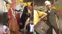 जयमाला के दौरान प्यार से मिठाई खिला रहा था दूल्हा, दुल्हन खाने में दिखा रही थी नखरे, हुआ ऐसा ड्रामा..नौटंकी देख हंसने लगे बाराती
