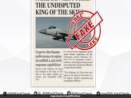 Pakistan Air Force Is 'Undisputed King'? India Fact-Checks Propaganda Pakistan Air Force Is 'Undisputed King'? India Fact-Checks Propaganda
