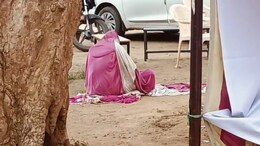 सुशासन शिविर में पेड़ पर लगा था चोंगा, अचानक मधुमक्खियों ने कर दिया हमला, मच गई भगदड़