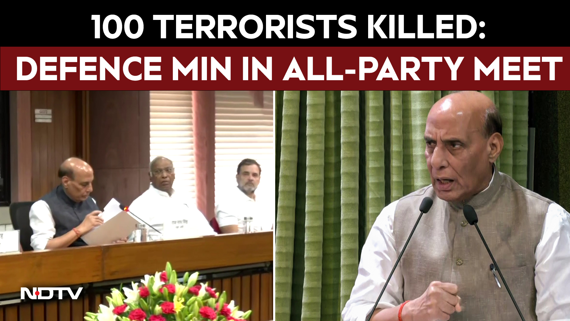 100 Terrorists Killed, Rajnath Singh Tells All-Party Meet On Operation Sindoor