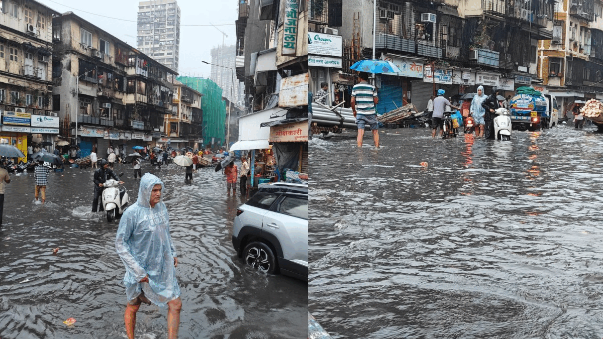 Mumbai Rain Live: सड़कों पर 'समंदर', बस-लोकल-फ्लाइट्स पर भी असर, बारिश से  मुंबई का बुरा हाल | live maharastra mumbai local trains delayed due to heavy  rainfall midnight shower rail traffic affected