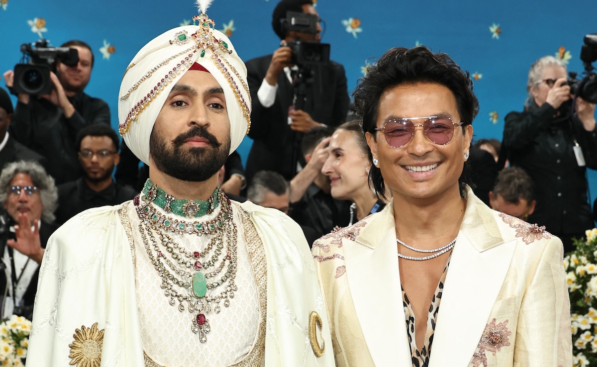 Diljit Dosanjh with Parul Gurung at Met Gala 2025. Photo: AFP Diljit Dosanjh with Parul Gurung at Met Gala 2025. Photo: AFP