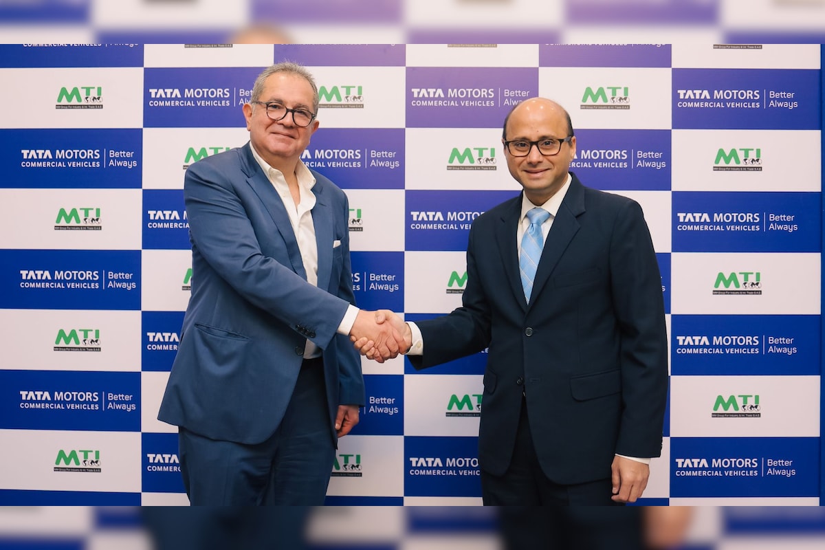 Mr. Khaled Mahmoud, CEO, MM Group for Industry and International Trade along with Mr. Asif Shamim, Head, International Business, Tata Motors Commercial Vehicles at the launch of Tata Motors' commercial vehicles range in Egypt Mr. Khaled Mahmoud, CEO, MM Group for Industry and International Trade along with Mr. Asif Shamim, Head, International Business, Tata Motors Commercial Vehicles at the launch of Tata Motors' commercial vehicles range in Egypt