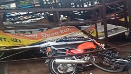 Hoarding Falls In Pune Amid Heavy Rain, 7 Two-Wheelers Trapped