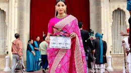 The Royals: Nora Fatehi Looks Regal In A Pink Embroidered Saree