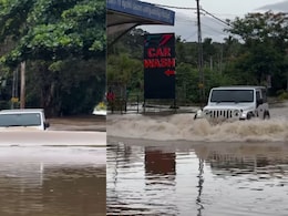 Mahindra Thar Turns Boat On Flooded Road: Watch Viral Video