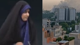 इराणमध्ये Live प्रसारणच्या दरम्यान इस्रायलचा बॉम्बवर्षाव, बातम्या सांगताना अँकर पळाली, पाहा Video
