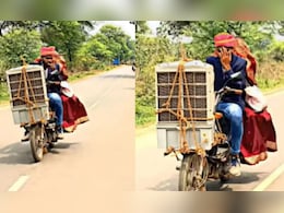 दुल्हन को ना लगे गर्मी, दूल्हे ने लगाया ऐसा तगड़ा जुगाड़, देख लोग बोले- जुगाड़ की सारी हदें ही पार कर दीं दुल्हन को ना लगे गर्मी, दूल्हे ने लगाया ऐसा तगड़ा जुगाड़, देख लोग बोले- जुगाड़ की सारी हदें ही पार कर दीं