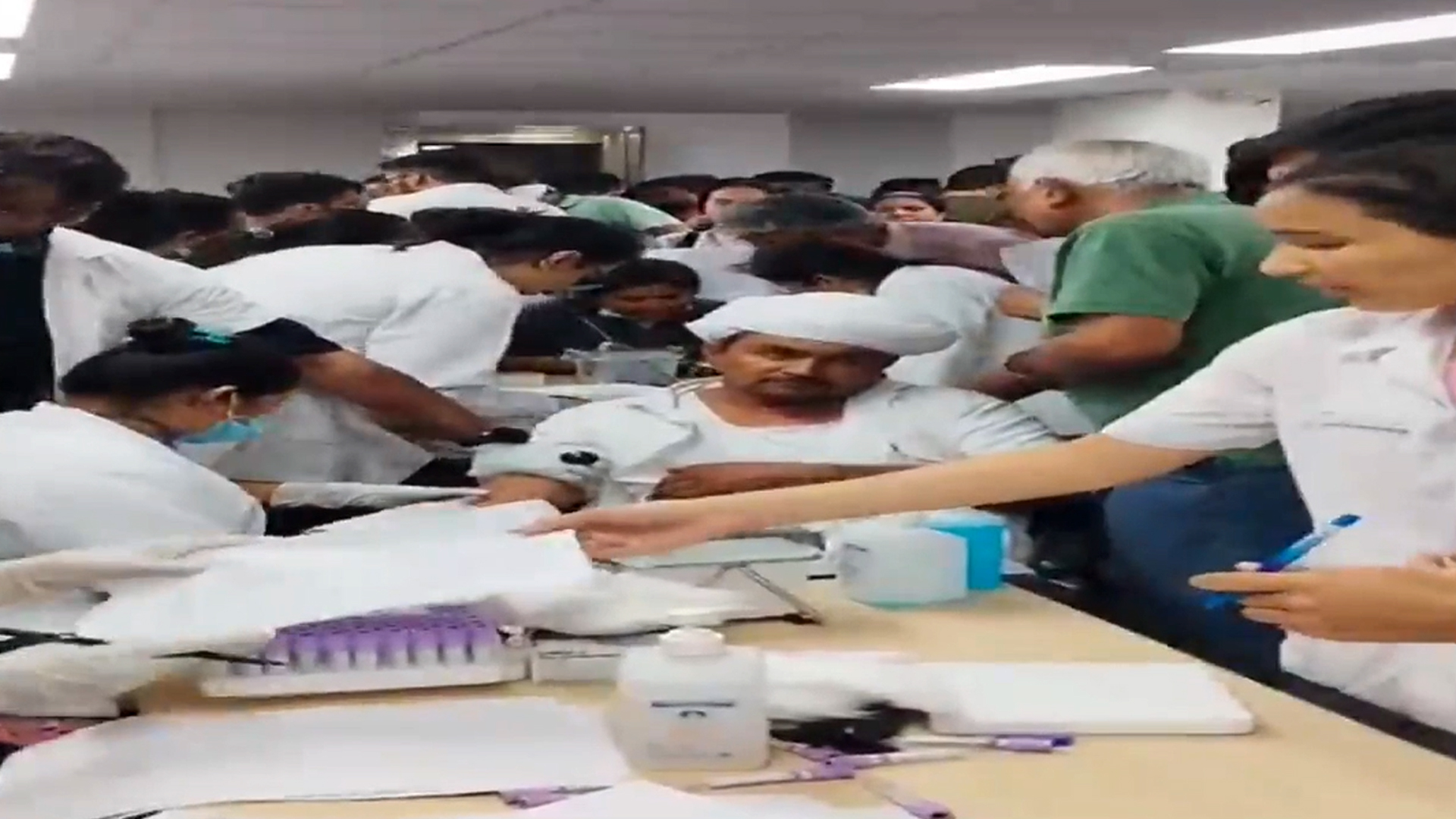 Ahmedabad Plane Crash: Relatives Give Blood Samples For DNA To Identify Bodies