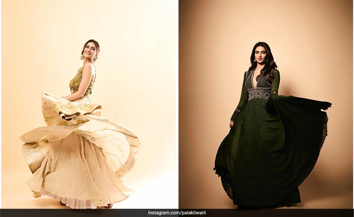 Palak Tiwari Showcases Ethnic Looks in Anarkalis and Lehenga