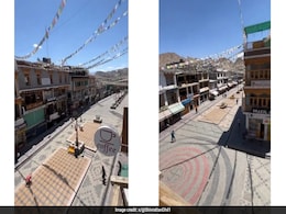 "Hard To Believe...": Video Shows Empty Street In Ladakh During Peak Tourism Season "Hard To Believe...": Video Shows Empty Street In Ladakh During Peak Tourism Season