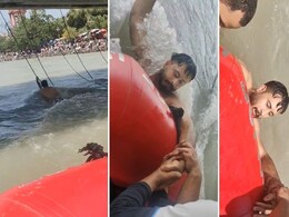 काळ आला होता पण... वेगानं वाहणाऱ्या गंगा नदीमध्ये बुडणाऱ्या तरुणाला देवदूतानं वाचवलं! पाहा Video काळ आला होता पण... वेगानं वाहणाऱ्या गंगा नदीमध्ये बुडणाऱ्या तरुणाला देवदूतानं वाचवलं! पाहा Video