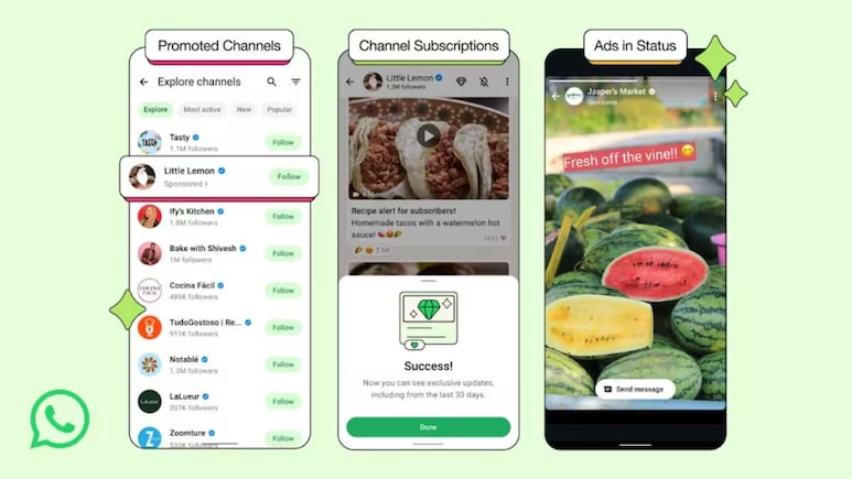 अब WhatsApp स्टेटस में दिखाएगा ऐड, चैनल प्रमोशन बनेंगे कमाई का जरिया