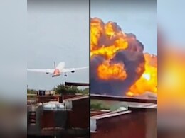 Ahmedabad Plane Crash: अहमदाबाद विमान क्रैश का वीडियो आया सामने, देखें कैसे उड़ान भरते ही आग के गोले में हुआ तब्दील Ahmedabad Plane Crash: अहमदाबाद विमान क्रैश का वीडियो आया सामने, देखें कैसे उड़ान भरते ही आग के गोले में हुआ तब्दील