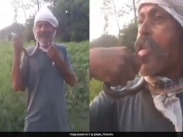 Watch: 50-Year-Old UP Man Attempts To Kiss Snake For Reel, Bitten On Tongue Watch: 50-Year-Old UP Man Attempts To Kiss Snake For Reel, Bitten On Tongue