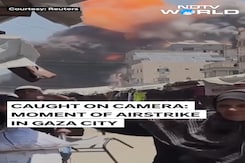 Moment When Israeli Airstrike Slammed Into Gaza Moment When Israeli Airstrike Slammed Into Gaza