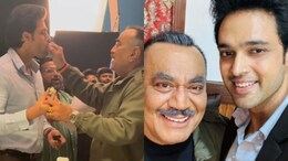 <i>CID 2's</i> Parth Samthaan Poses With OG ACP Pradyuman Shivaji Satam At Farewell Party, Says "Until Next Time"