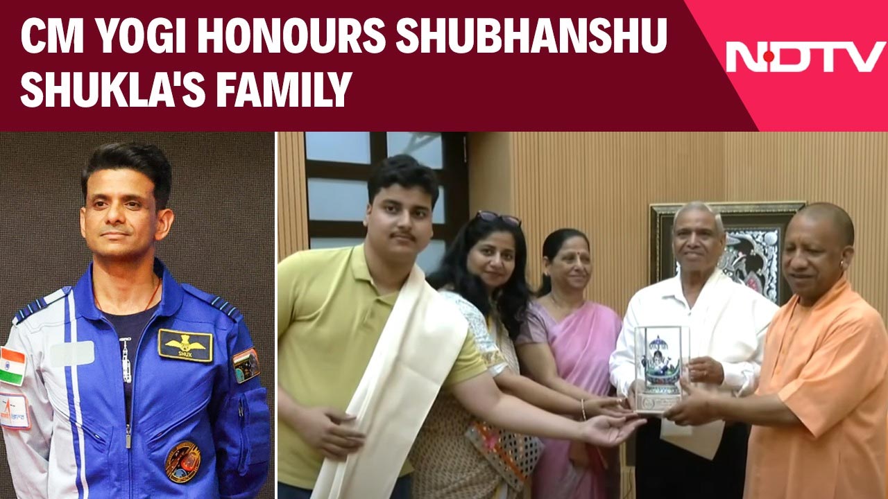 Yogi Adityanath Honours Shubhanshu Shukla's Family After Axiom-4 Mission's Success