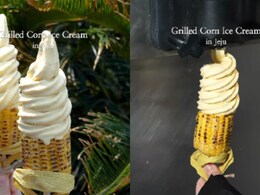 Watch: This Grilled Corn Ice Cream From South Korea's Jeju Island Has The Internet Drooling