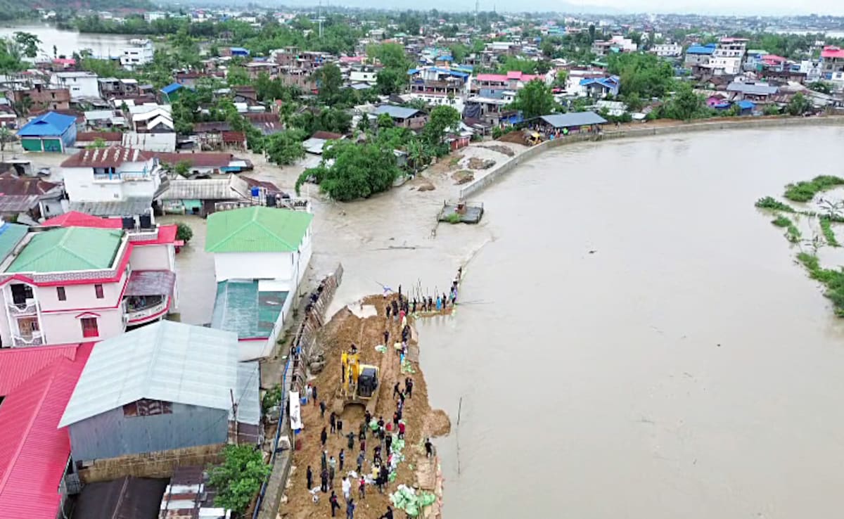 More than 10,000 people have been affected by flash floods in Tripura. More than 10,000 people have been affected by flash floods in Tripura.