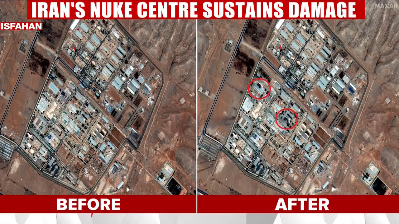 Satellite Images Reveal Before & After Damage At Iran's Nuclear Site ...