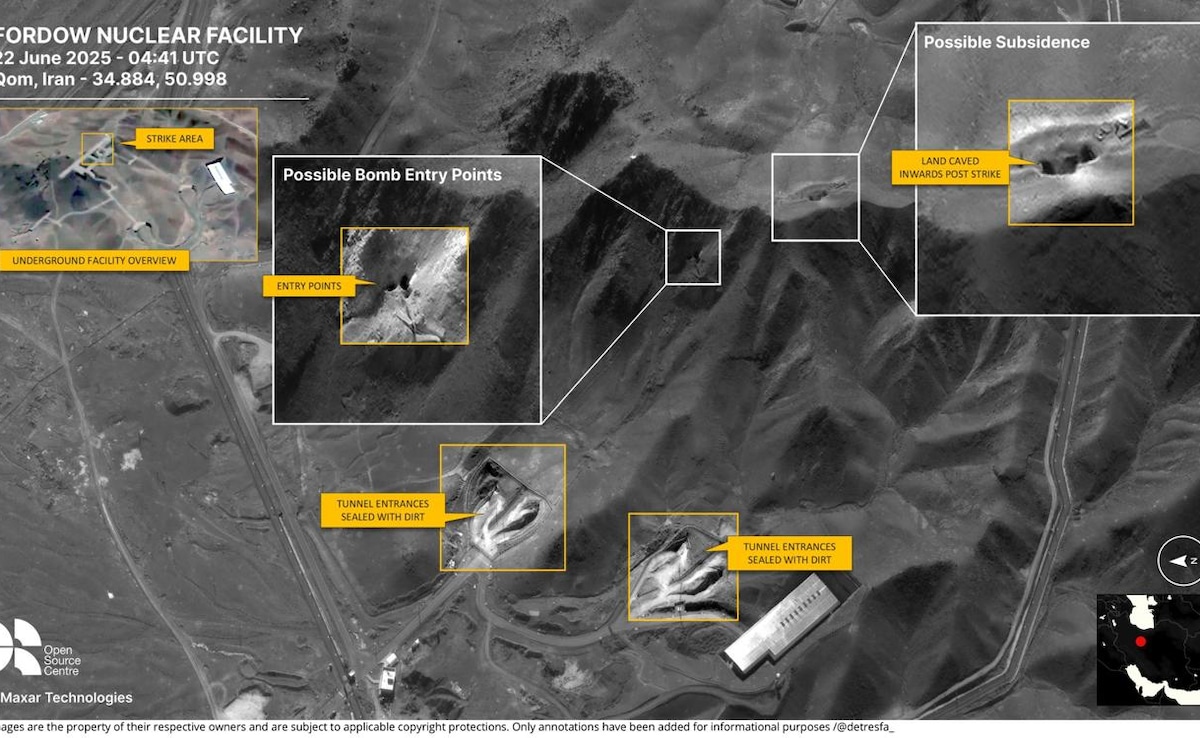 First images of missile impact at Fordow