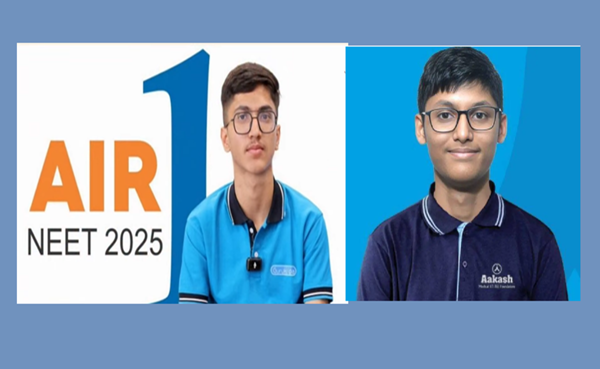 NEET UG Result 2025: नीट यूजी का रिजल्ट जारी; इंदौर के उत्कर्ष को 2nd रैंक, राजस्थान के महेश AIR टॉपर