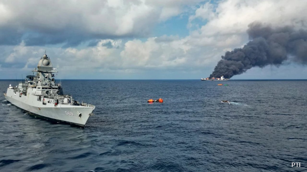 "Won't Forget": China Thanks India For Rescuing Crew From Fire-Stricken Tanker