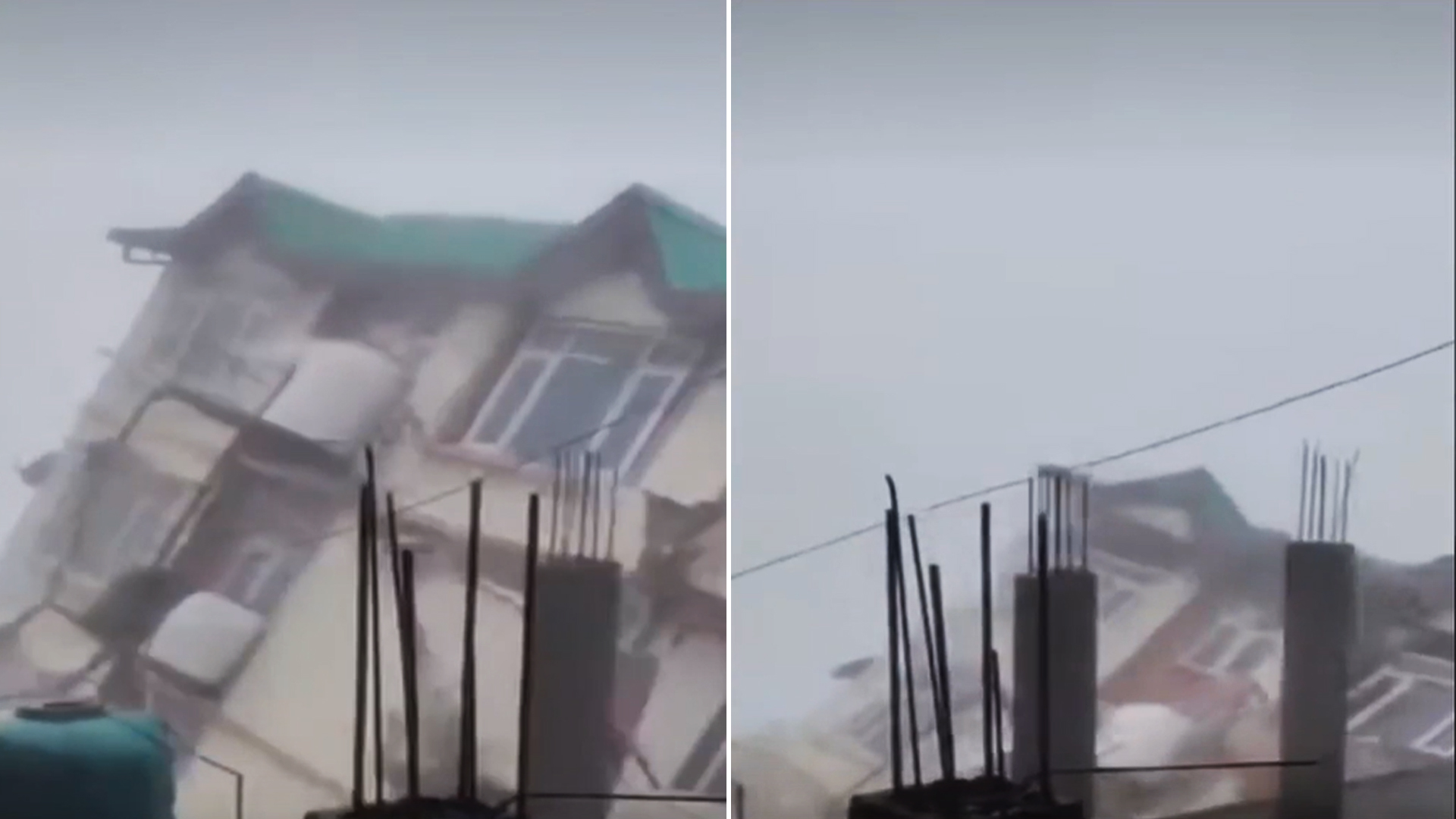 Video: 5-Storey Building Collapses In Shimla Amid Incessant Rains