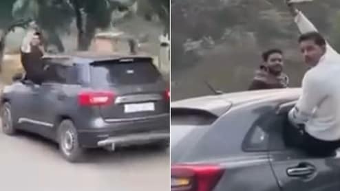 NDTV की खबर का असर, कारों से स्टंट करने वाले 3 स्टंटबाज गिरफ्तार, गाड़ियां भी हुईं सीज