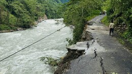 Key Bridge In Arunachal Pradesh Washes Away Amid Heavy Rain, Locals Stranded