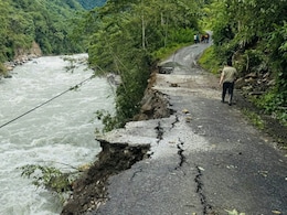 Key Bridge In Arunachal Pradesh Washes Away Amid Heavy Rain, Locals Stranded Key Bridge In Arunachal Pradesh Washes Away Amid Heavy Rain, Locals Stranded