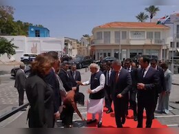 In Cyprus, A Surprise Greeting For PM Modi, Local Official Touches His Feet