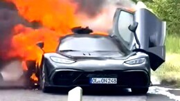 Rare Mercedes-AMG One Hypercar Goes Up In Flames: Watch Video