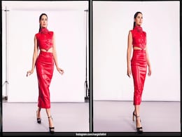 Nargis Fakhri Makes Fierce Dressing A Thing In A Red Leather Skirt And Top Nargis Fakhri Makes Fierce Dressing A Thing In A Red Leather Skirt And Top