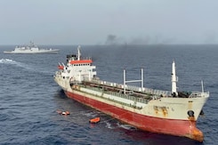 Indian Navy Comes To Aid Of Oman-Bound Vessel On Fire, Indian Crew Onboard Indian Navy Comes To Aid Of Oman-Bound Vessel On Fire, Indian Crew Onboard